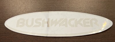 BUSHWACKER CLEAR/WHITE Sticker Decal OLD STOCK RACING ORIGINAL | eBay