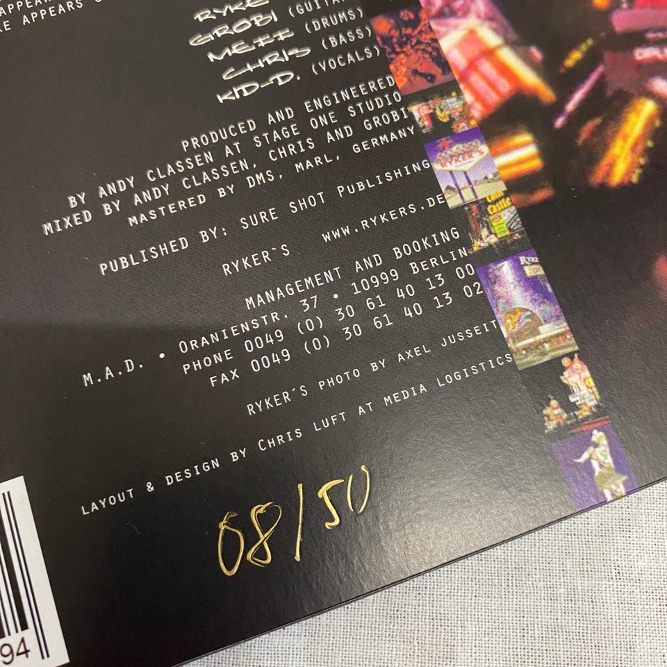 RYKER'S "Life's A Gamble...And So Is Death" LP LIQUID VINYL only 50 copies! - Bild 3 von 4