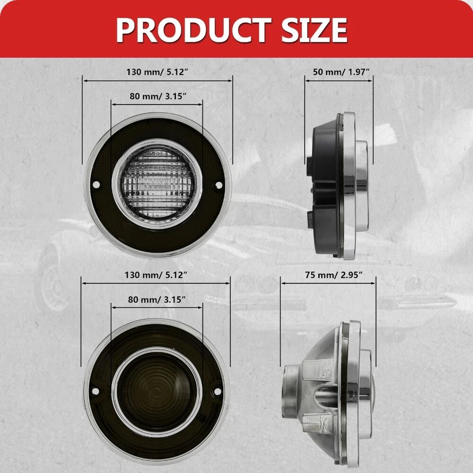 4x luces traseras brillantes y luz de respaldo para Chevrolet Corvette C3 1975-1979 5,7 L V8 Foto 2 de 4