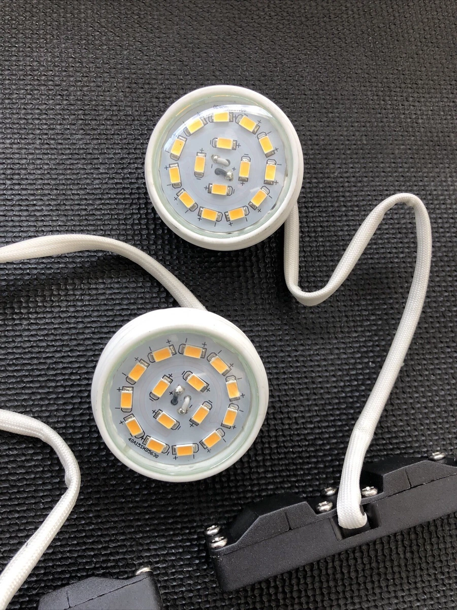 2x Briloner LM14-017 LED módulo de repuesto 5W 400lm 3000K blanco cálido con rosca Ø51mm