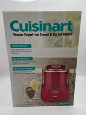 Cuisinart Automatic Frozen Yogurt, Ice-Cream & Sorbet Maker 1.5 QT CIM-22RPC New