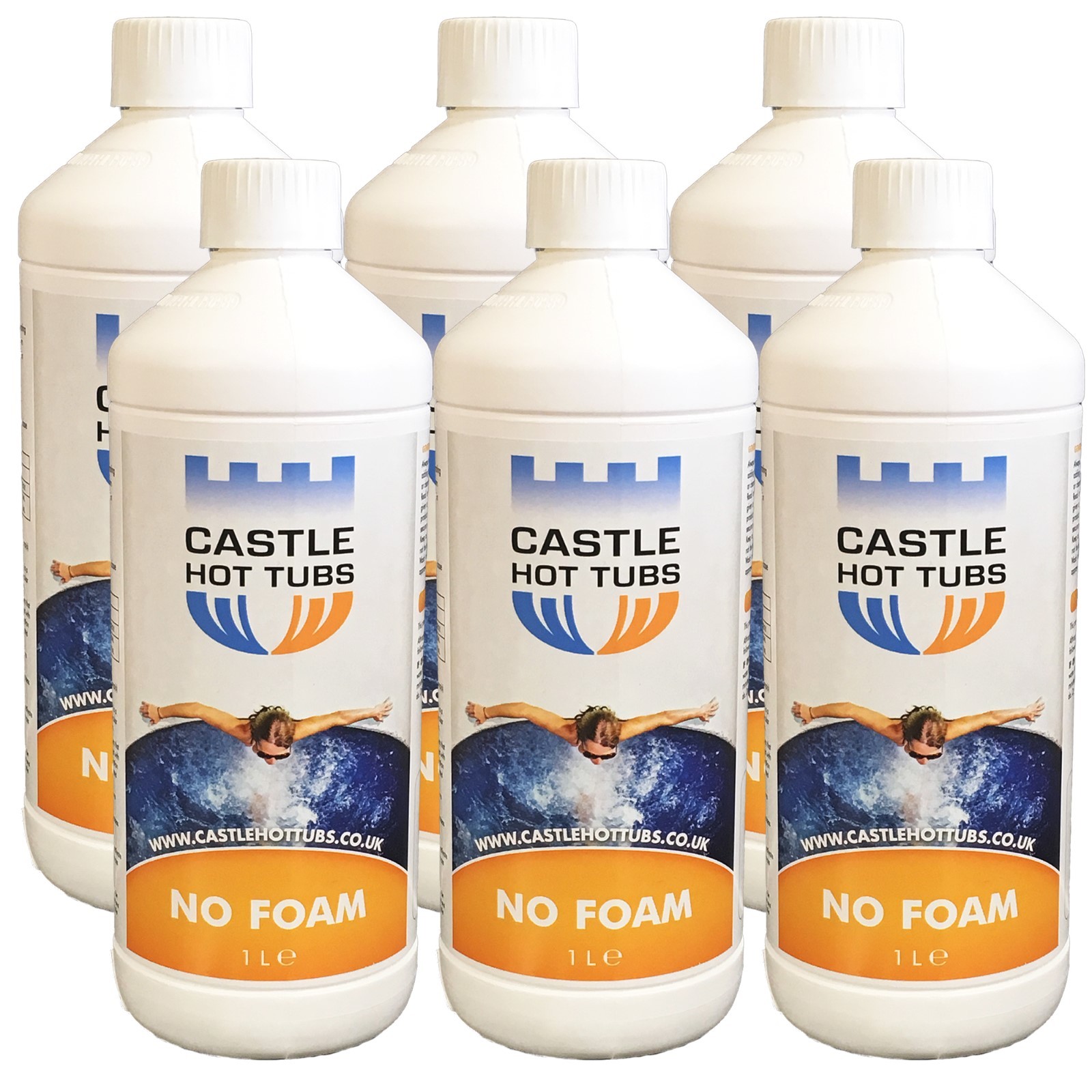 6 LITRE NO FOAM CASTLEHOTTUBS DE- FOAMER ANTI HOT TUB SPA  HOTTUBS AWAY TUBS