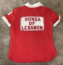 Vintage 1960  s HONDA of Lebanon Oregon Motorcycle Racing Shirt Uniform