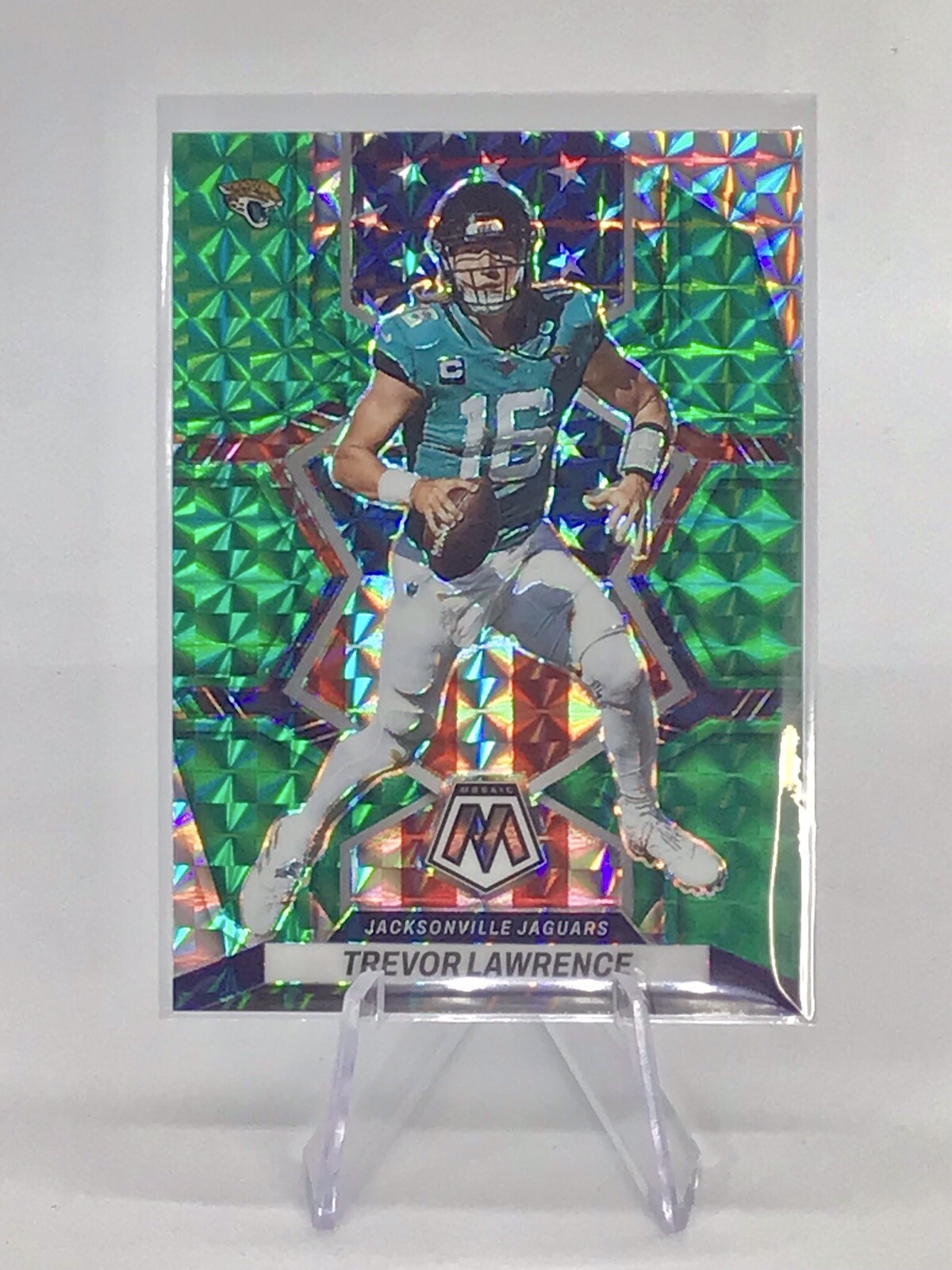 2022 PANINI MOSAIC TREVOR LAWRENCE National Pride Green Mosaic Prizm🔥🔥🔥