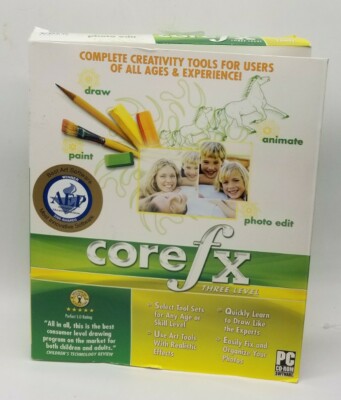 NEW Core Learning Core FX Three Level Art Software PC CD ROM Software ...