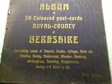 Antique 34 Post Cards in Album Royal County of Berkshire First Edition Unused