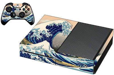The Great Wave Of Kanagawa Skin Decal Skins Designed to Fit Xbox One Console And