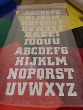 3" - Single Letter- Iron On Transfer- For T-Shirt & Other Fabrics