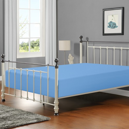 1800 Thread Count Single Fitted Sheet Wrinkle Free 23 Colors Available - Picture 24 of 29