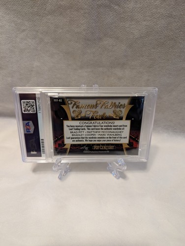 Brad Pitt-Bradley Cooper-Matthew Mcconaughey-Mark Wahlberg 2020 Leaf Metal PSA 6 - Picture 2 of 2