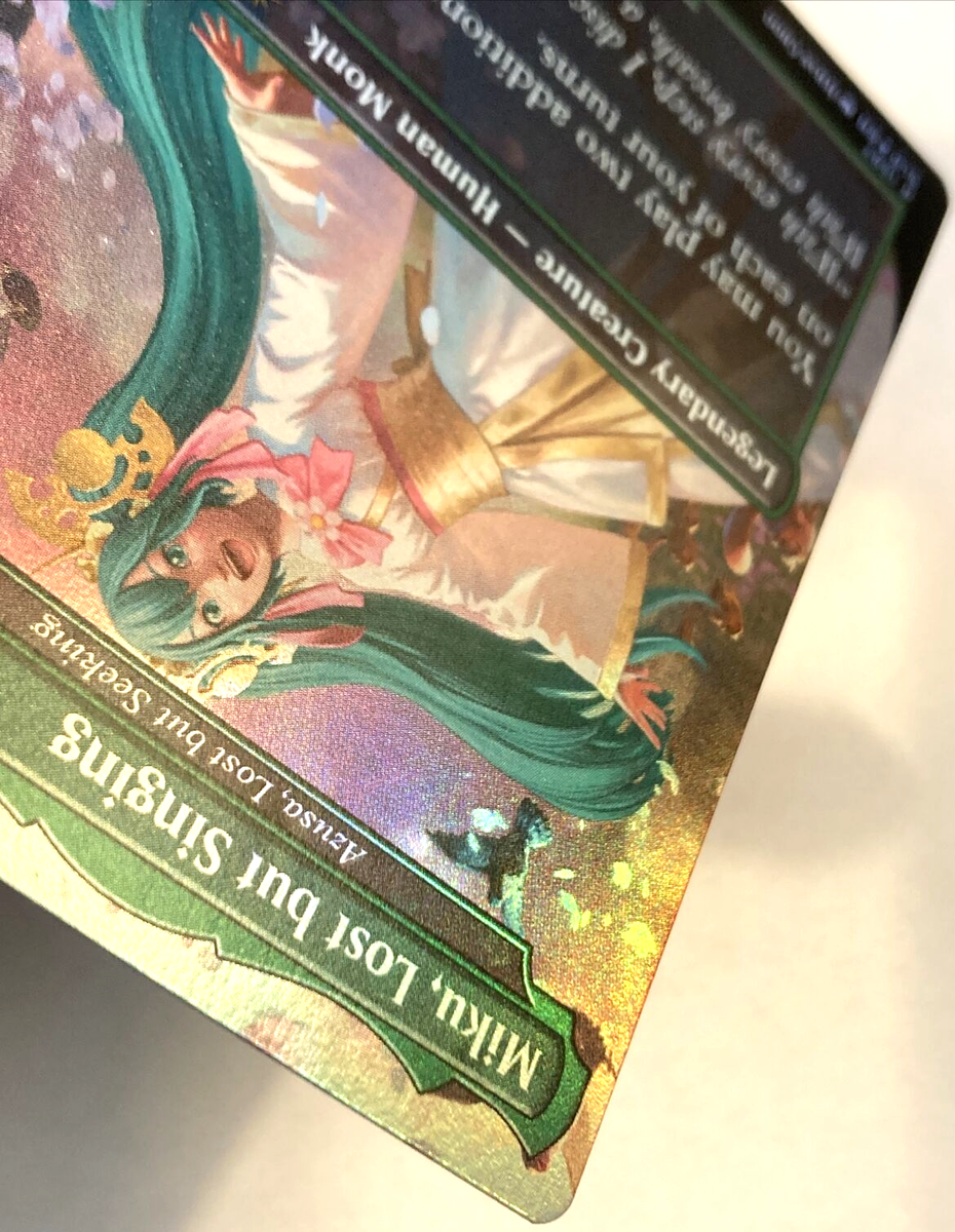 Miku　他の人は購入しないで下さい。 MTG Miku, Lost but Singing RAINBOW FOIL Secret Lair x Hatsune Miku