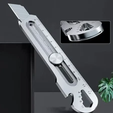6-in-1 Utility Knife | Stainless Steel Multi-Tool | Office, Home, Camping