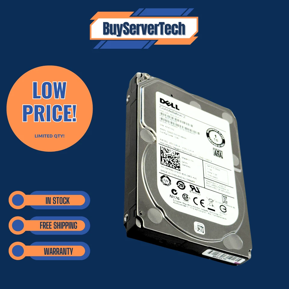 Dell 9KW4J 1TB 7.2K 2.5" SATA 6Gb/s HDD ST91000640NS | 0 Hours | No Tray | 1YR - Image 4 of 4