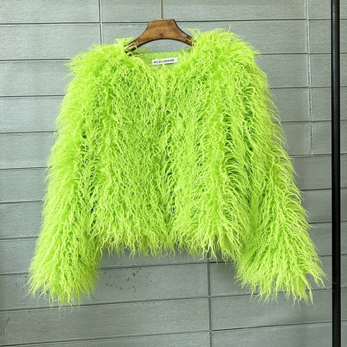 Women Shaggy Faux Fur Fleece Coat Winter Warm Jacket Cardigan Overcoat PLUS SIZE - Picture 53 of 70