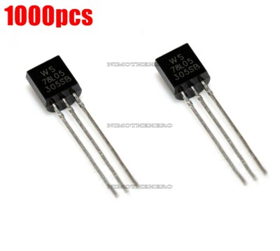 1000Pcs WS78L05 78L05 Ws TO-92 Reg Ldo 5V 0.1A Ic New oq