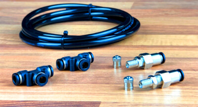 airride supplies Notbefüllung Luftfahrwerk 1/4'' 6mm Airlift AccuAir Einzelrad 3P