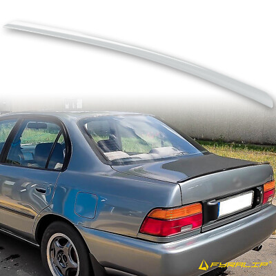 Fyralip Y22 Painted 176 Silver Trunk Lip Spoiler For Toyota Corolla E100 Sedan