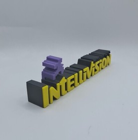 Mattel Intellivision Logo Sign Signage Desk Shelf Art