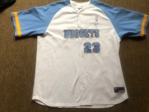 Vintage Denver Nuggets Marcus Camby Nike Stitched Warm Up Shooting Shirt Men 3X | eBay