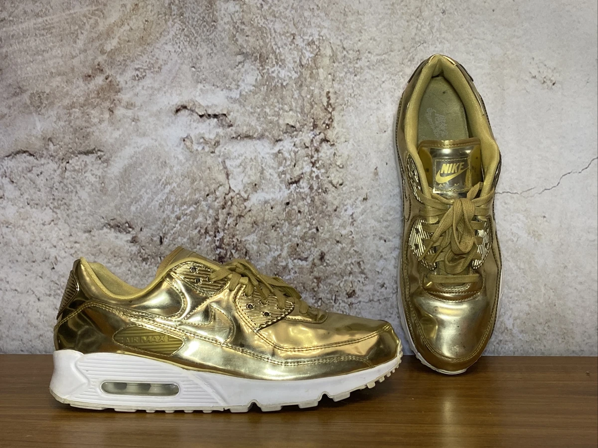 Nike Air Max 90 SP Metallic Gold Metallic Pack Liquid Day CQ6639 700 Sz  13.5 A6