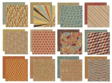 My Mind's Eye, Kraft FunDay, Happy Days, 12" Cardstock, 12 Pages, Grunge, Fun