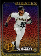 Edward Olivares #527 - Holiday Var. - 2024 Topps - Pittsburgh Pirates