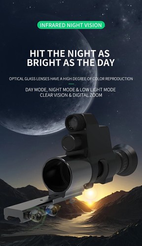 1080P HD 4X25 Monocular Night Vision Scope Infrared Digital Hunting Telescope - Picture 8 of 18