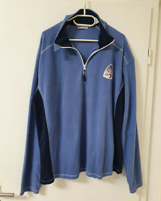Nebulus Herren Fleecepullover Fleecepulli Troyer blau Gr. XXL Drago Dutch Blue