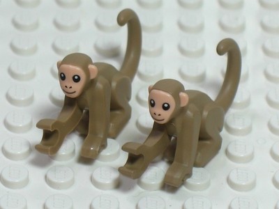 LEGO  Tan Monkey Primate Animal City Zoo Minifigure