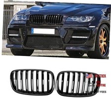 X5 E70 Gloss Black Front 2007-2014 X5 E70 X6 E71 Gloss Black Single Slats