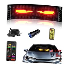 Flexible Devil Eyes Light for Windshield,LED Sign for Car,LED Digital Panel