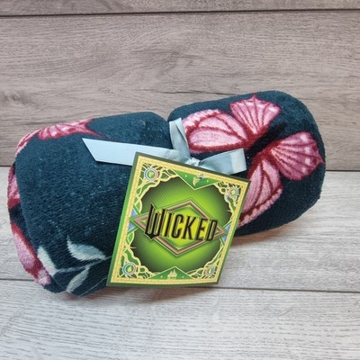 Böse Fleecedecke Überwurf grün lila Elphaba - 100 cm x 150 cm
