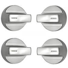 W11517331 Stove Knobs Replace, 4 Pack Metal Oven Knobs Compatible with Whirlpool
