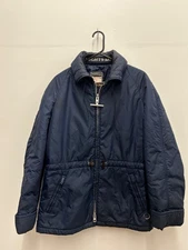 VTG 80s 90s Mighty Mac Made in USA Outdoor Jacket Puffer Full Zip Blue