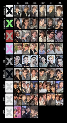 MONSTA X - THE X Album book / MD / DigiPack Official PHOTOCARD