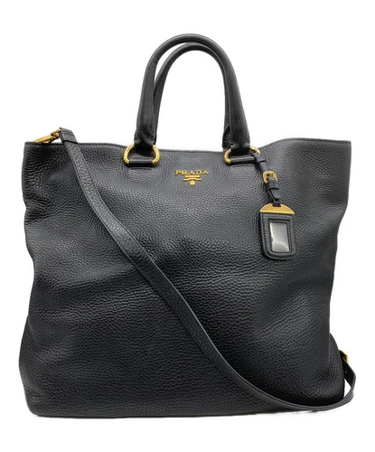 Sac fourre tout PRADA 2WAY noir