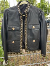  Lederjacke echtes Leder mit Kettenverzierung...