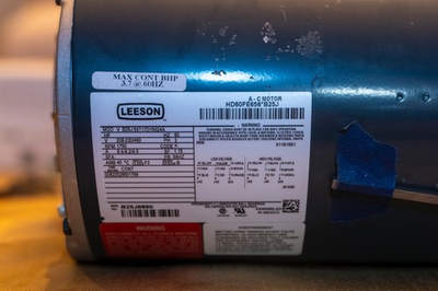 #ad Leeson Carrier MotorIndoor Ifm Hi Static 2 Speed Op HD60FE656 $1399.00