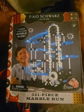 FAO Schwarz 321-Piece Marble Run Architecture Construction Building Kit STEM