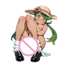 EARLFAMILY Mallow Car Sticker Computer Caravan Caravan Car Door Anime SUV Decal