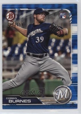 2019 Bowman Blue 110/150 Corbin Burnes #65 Rookie RC 09if