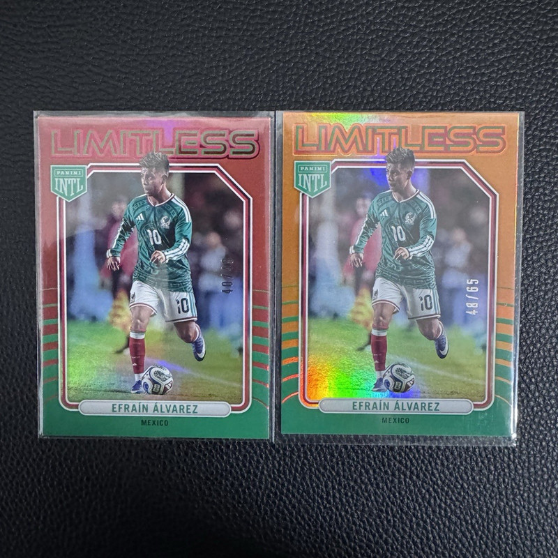 Efraín Álvarez Panini 2026 Mexico Numbered Limitless 40/49-48/65 Lot Chivas
