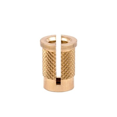 E-Z LOK 260-4-RS Threaded Insert for Plastic - Reverse Slot - Brass - 1/4-20 ...
