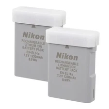 2Pcs Genuine Nikon EN-EL14A Battery For D3500 D5100 D5200 D5300 D5500 D5600