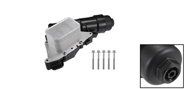 1Set Engine Oil Cooler Oil Filter for BMW I8 2014-2020 No.11428585235 Black
