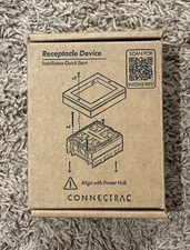 Connectrac Quad Receptacle Device CT.C.PW1.1-Q11-DG Dark Gray 120VAC 20A 60Hz
