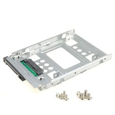DSLRKIT 2.5" SSD to 3.5" SATA Hard Disk Drive HDD Adapter Caddy Tray Silver