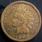 1904 Indian Head Copper Cent, Philadelphia Mint NICE!