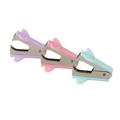 Pack of 3 Office Extractor Staple Remover Mini Design Fun Shaped Staple Puller