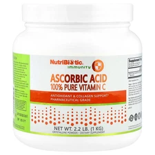 NutriBiotic Ascorbic Acid Crystalline Powder 2 2 lbs 1 kg Egg-Free, Gluten-Free,